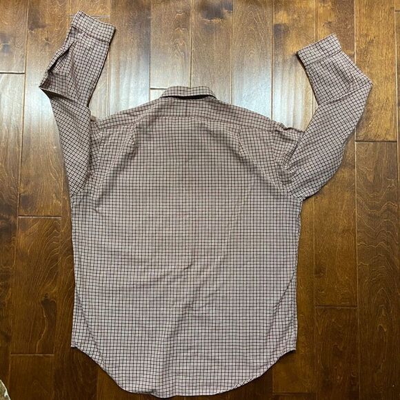 Polo Ralph Lauren Wyatt Vintage Button Down Cotton Plaid Brown White Shirt XL - Picture 6 of 9